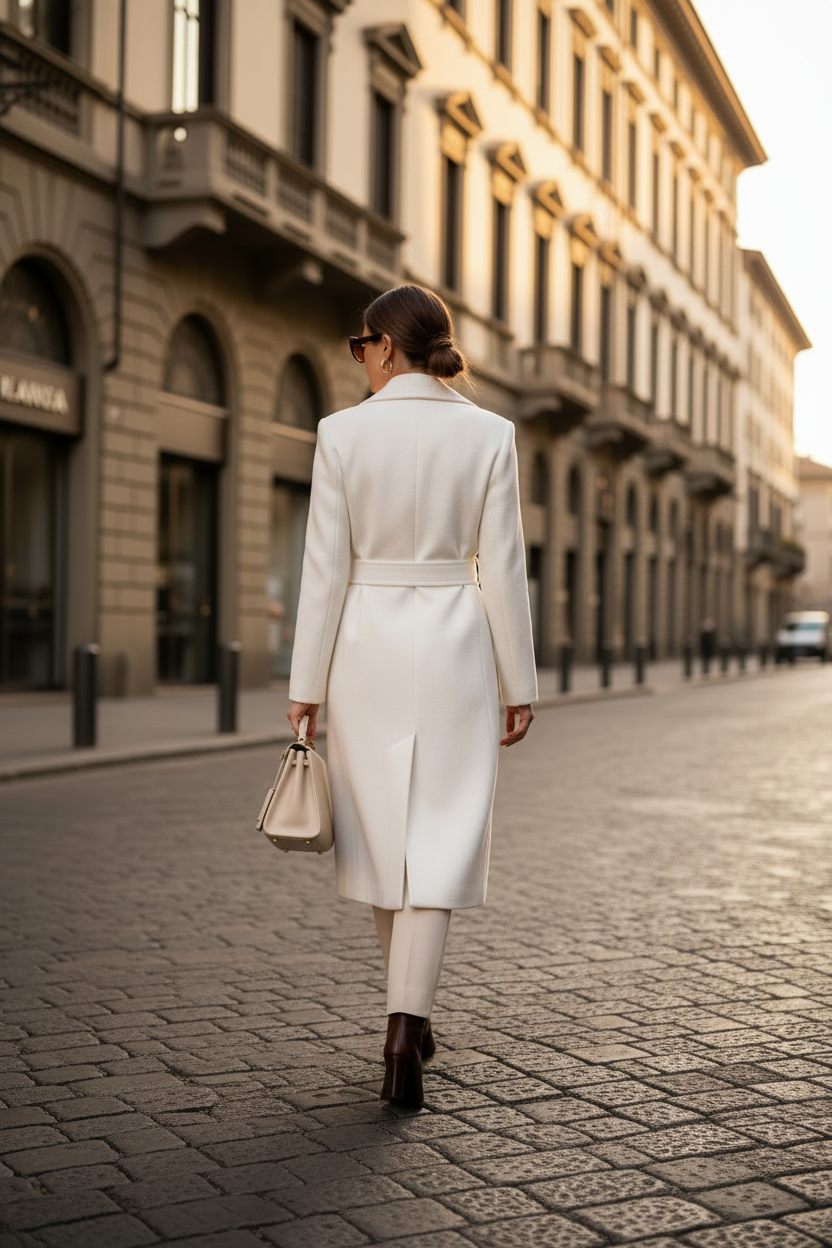 Cappotto Milano Prestige - Branco costas