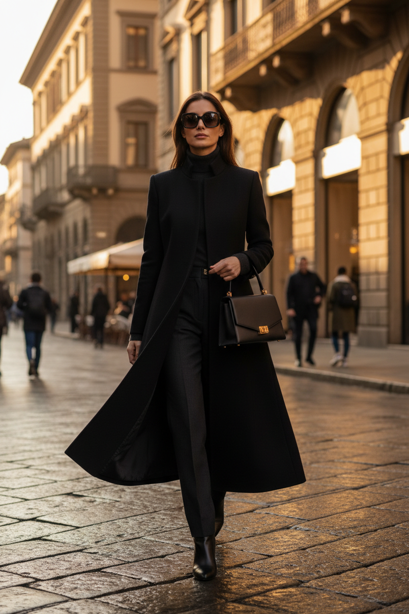 Cappotto Milano Prestige - Preto lifestyle