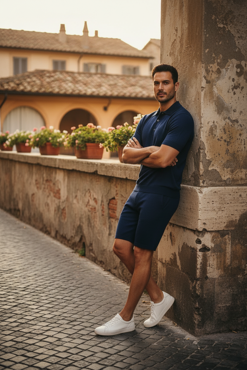 Completo Navy Blue — Pose 2