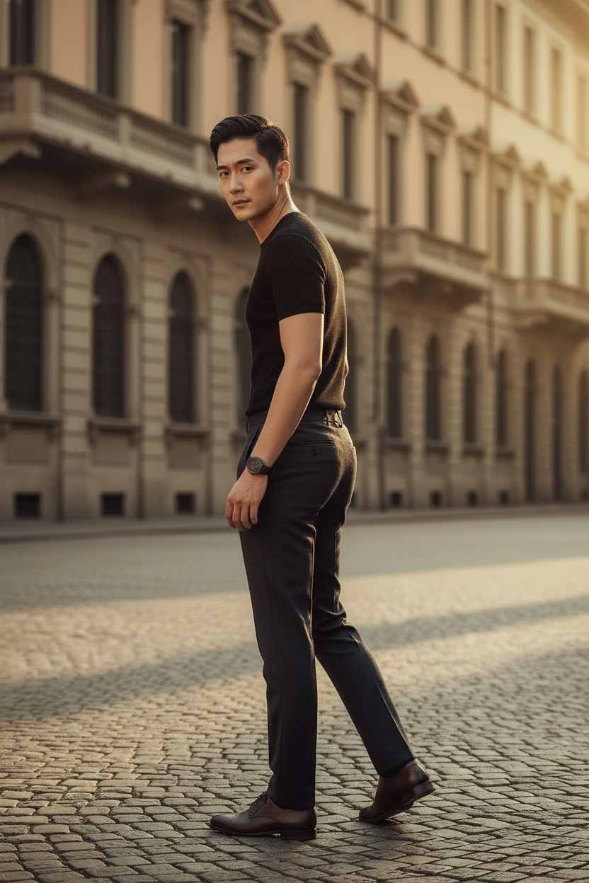 T-Shirt Black — Pose 2