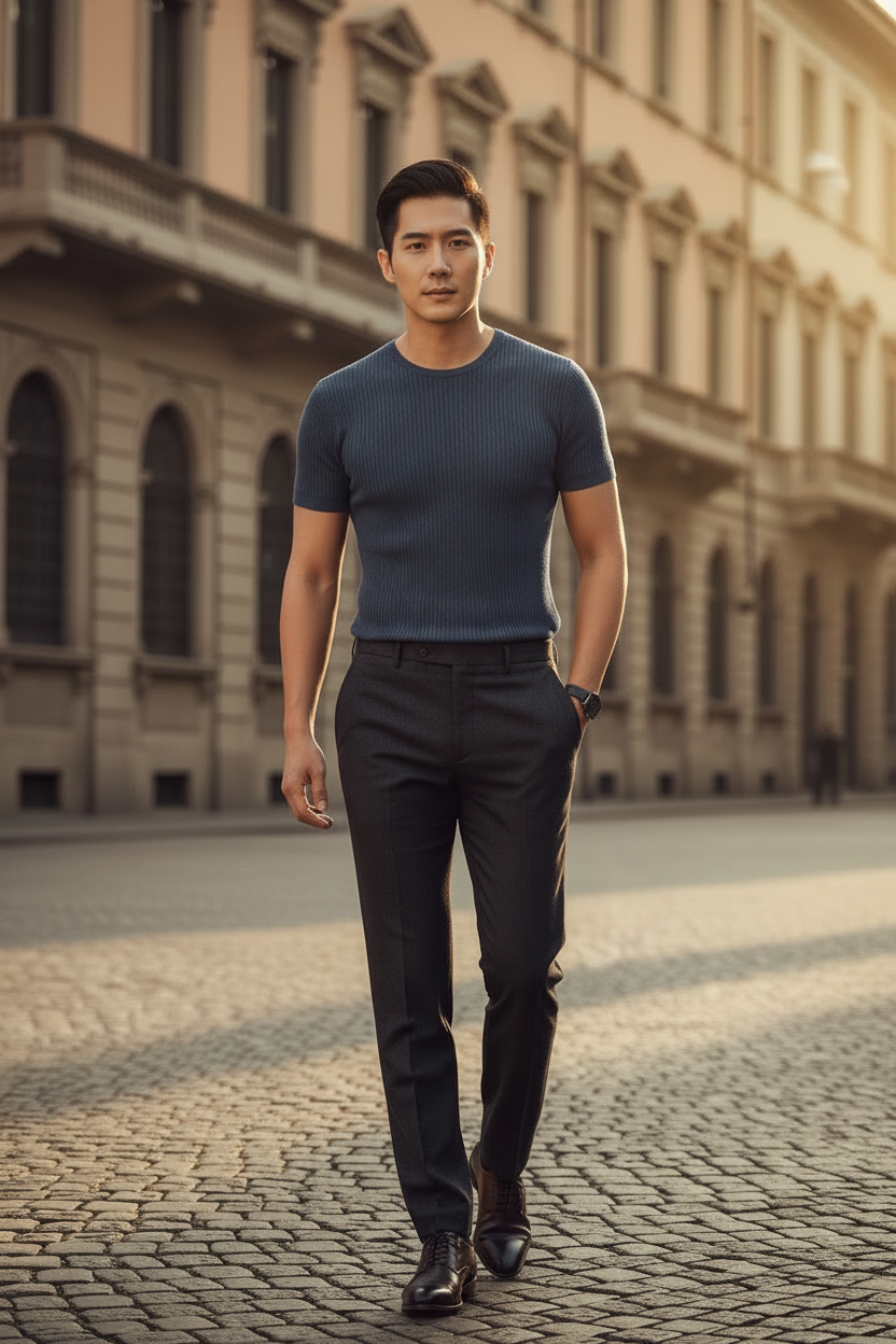 T-Shirt — Blue Gray