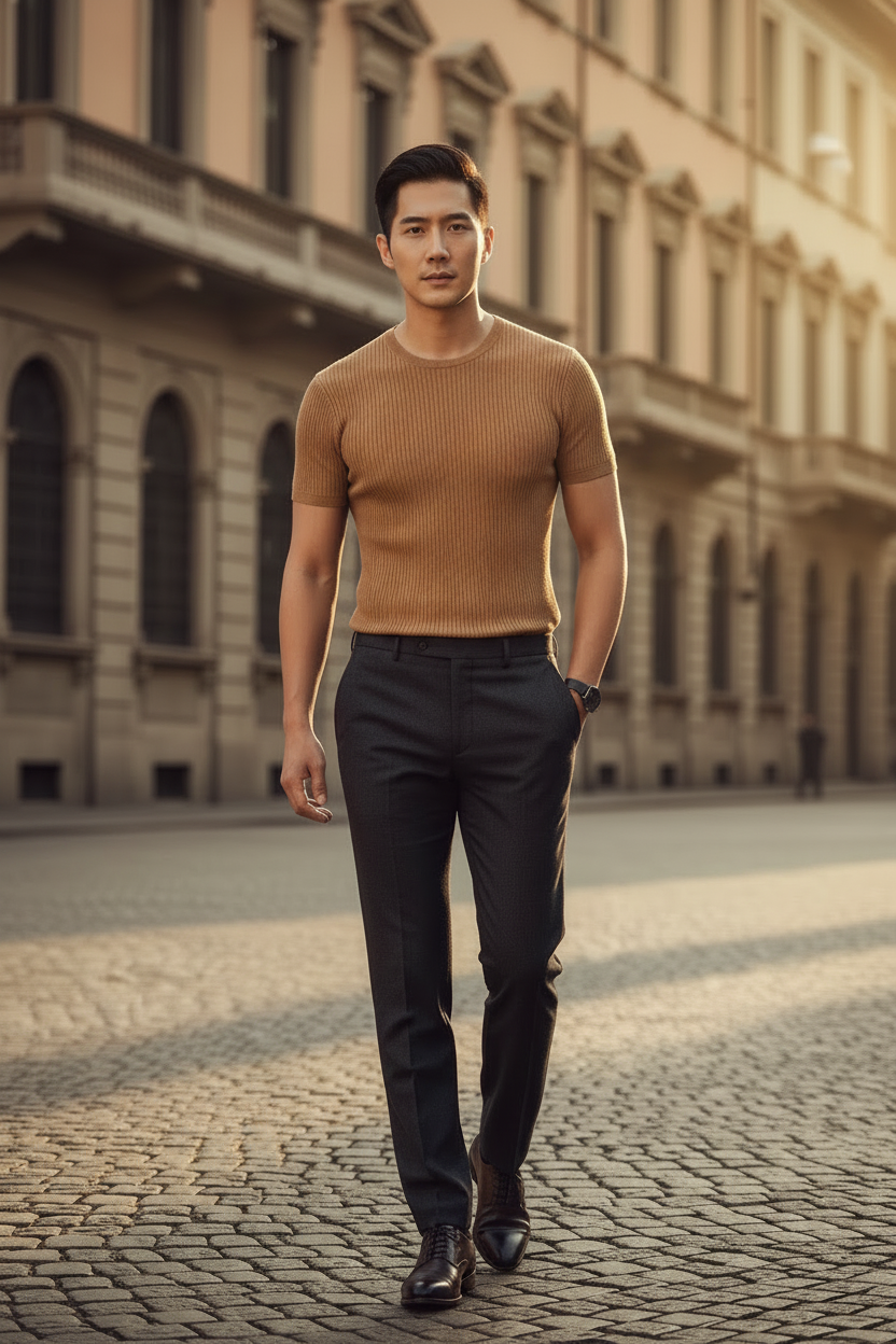T-Shirt — Camel