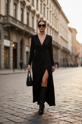 Vestito Firenze Elegance - Preto na rua